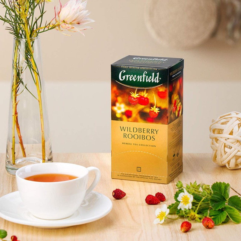Greenfield Wildberry Rooibos Herbal Tea Fruit & Herbal Collection 25