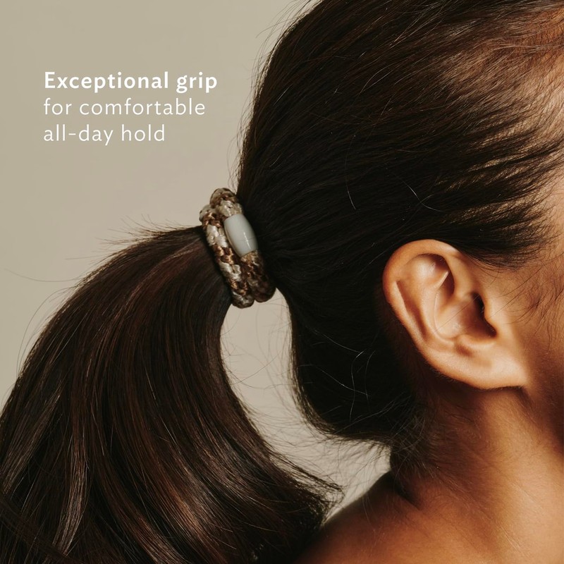 L. Erickson Hair Ties for Thick Hair, Grab & Go