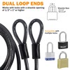 Lumintrail 12mm (1/2 inch) Heavy-Duty Security Cable, Vinyl Coated Braided