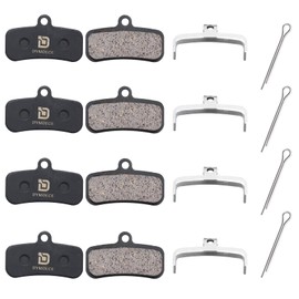 Dymoece 4 Pairs Bicycle Brake Pads for Shimano D03S D02S Saint BR-M810 BR-M820 Deore XT BR-M8020 BR-M8120 ZEE BR-M640 XTR BR-M9120 Tektro HD E725 M735 M745 M750 TRP SL