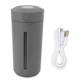 Portable Mini Humidifier Multifunction 2 in 1 USB Silent Aromatherapy Oil Diffuser for Car Home Grey