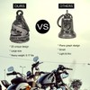【3Pack】Motorcycle Bell w/Hanger Biker Bell Motorcycle Accessories For Good Luck
