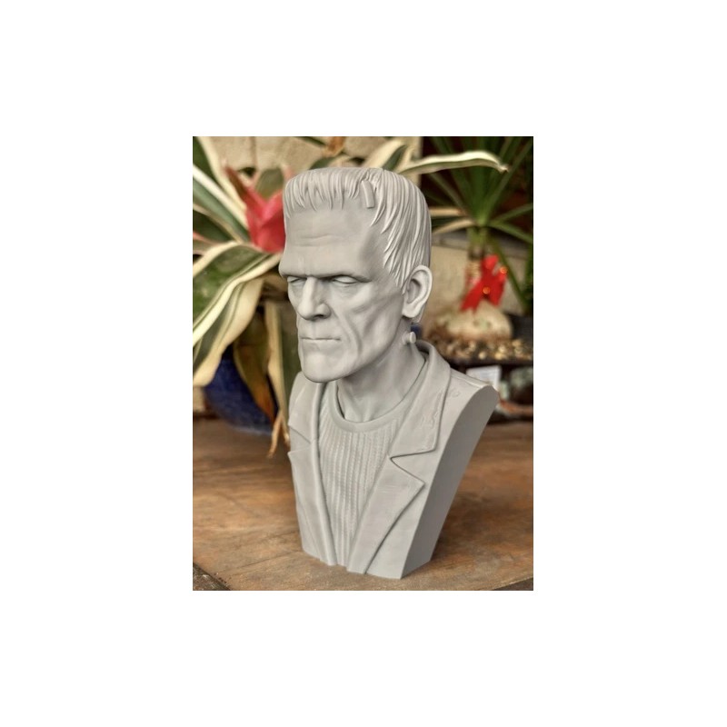 Universal Monsters Frankenstein Monster 3D Printed Bust Statue 6.5 Inches