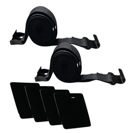 SATINIOR 2 Pcs 61 Inch Bike Rack Support Strap with 4 Car Scratch Protector, Heavy Duty Nylon Cam Buckle Cinch Straps, Adjustable Bike Rack Tie Down Straps, for Car Motorcycle Truck Trailer