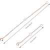 2Pcs Necklace Extension Chain S925 Sterling Silver Necklace Extender Adjustable