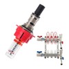 DHYAWUER 6 Pcs Underfloor Heating Manifold Flow Meter, Visual Flow
