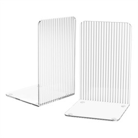 Decorative Bookends for Home and Office, Modern Book Organizer (2, Middle)