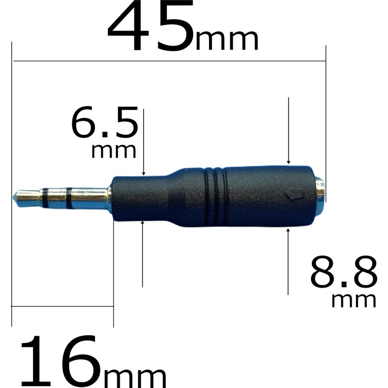 KAMON 435-35S 3.5mm Stereo (4 Poles: Female) to 3.5mm Stereo