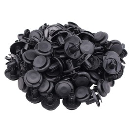 HouYeen Car Door Bumper Fastener Wheel Arch Lining Push Pin Rivet Trim 8mm Splashguard Clips for H-onda Civic Accord CR-V Pack of 100