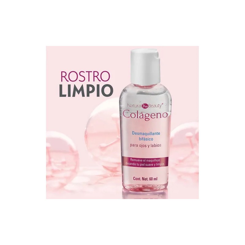 Desmaquillante Bifasico Rostro Ojos Labios Natural Beauty
