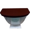 Madeals Toilet Tank Lid Cover Fabric Cover for A Lid