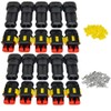 GTIWUNG 10 Kit 2 Pin Waterproof Connector Coupler Waterproof Connector