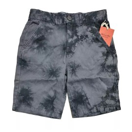 Mossimo Boys Black/Gray Tye Dye Casual Shorts - Size 7 (Adjustable Waist)