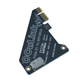 LetLinkSo PCIe 4.0 x1 to Oculink SFF-8612 Adapter SFF-8611 External Graphics Card for GPU Dock, eGPU, NVMe SSD