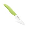 Kyocera Advanced Ceramic Revolution Series 3-inch Paring Knife, Green Handle,