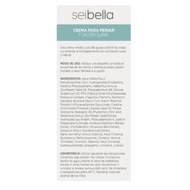 Seibella Crema para Peinar, Fijación Suave, Ayuda a Definir Ondas y Controlar el Encrespamiento, 118ml