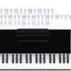 Piano Key Stickers for 88-Key Keyboard, Removable Silicone Labels with