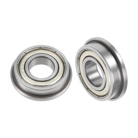 Kozelo 2pcs F6900ZZ Flanged Ball Bearing - (10x22x6mm) Replacement Wheel Bearings for Wheelbarrow Lawnmower Hand Truck Axle Use, Chrome Steel, ABEC1