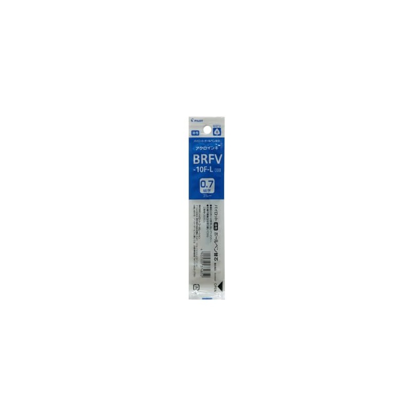 Pilot BRFV100F10L Oil-Based Ballpoint Pen Refill, Acro Ink, 0.7, Blue,