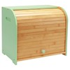 Thalomely Bread Box for Kitchen Countertop, Double Layer Bamboo Bread