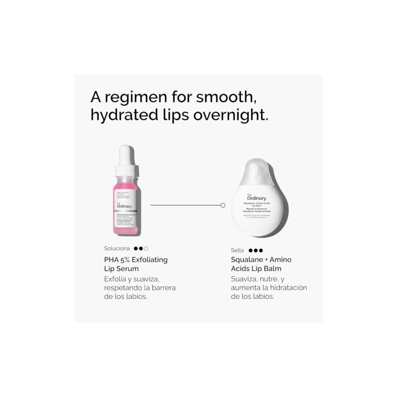 The Ordinary PHA 5 Exfoliating Lip Serum, tratamiento exfoliante e