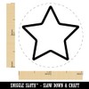 Star Shape Excellent Outline Self-Inking Rubber Stamp for Stamping Ink