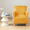LiveGo Stretch Mid Century Modern Armchair Slipcover 1-Piece Solid Accent