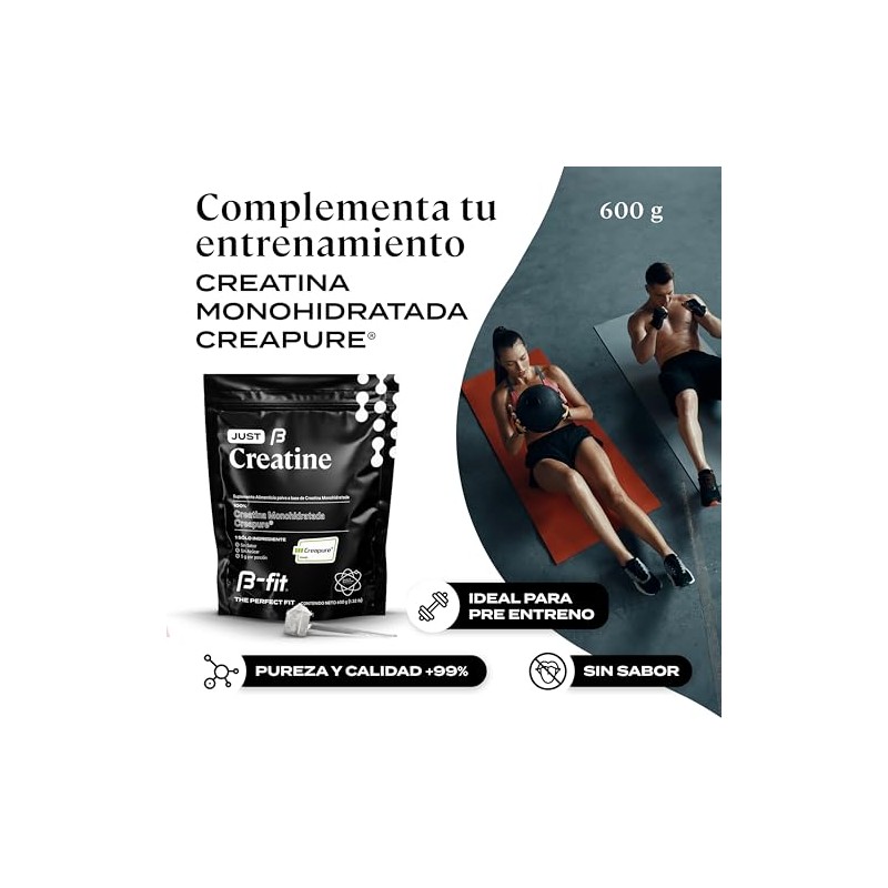 B-FIT Just Creatine Creapure - Creatina Monohidratada Pura