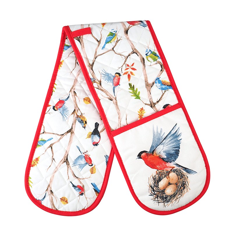 Double Oven Gloves Kitchen Cooking Baking Oven BBQ Pans Potholder