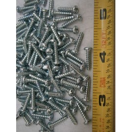 New Pack of Plastite Screws #4 x 1/2" Long Pozi Pan Head Steel Zinc Plated Lot of 100#6134 Multi-Purpose Comprehensive Hardware Fastener Assortment Kit WnyNEH05230