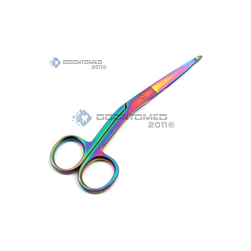 OdontoMed2011 Multi Color Rainbow Knowles Bandage Scissors 5 1/2" (14cm),