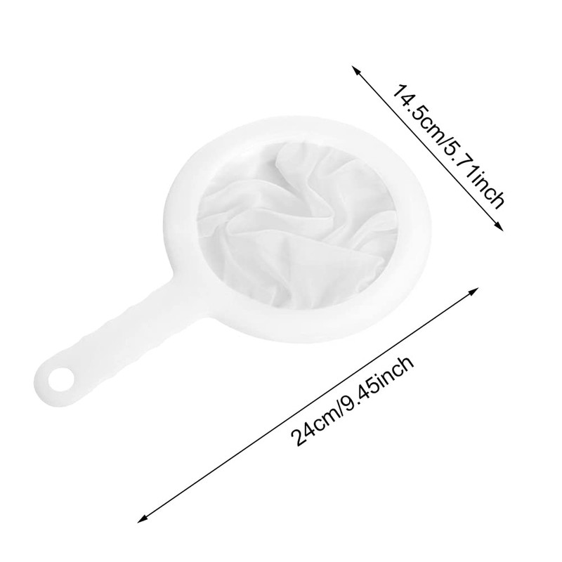 2-Piece 200-Mesh Ultra-Fine Juice Strainer Set, Smooth Fine Mesh for
