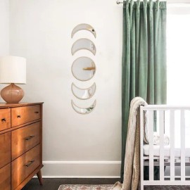 Espejo Decorativo De Madera Estilo Nrdico Luna Fase Mirro18