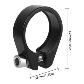 LEEQ Bicycle Seat Post Clamp - 2 Pieces Aluminium Alloy Bicycle Seat Post Clamp for Folding Bike Mountain Bike Road Bike Seat Post Clamp Holder in (31.8 mm)