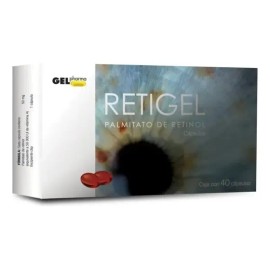 Suplemento en cápsula Gelpharma Vitamina A de Retigel x 1g