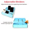 OFCAD 30-Grid Cell Phone Holder with Number Stickers Desktop Organizer