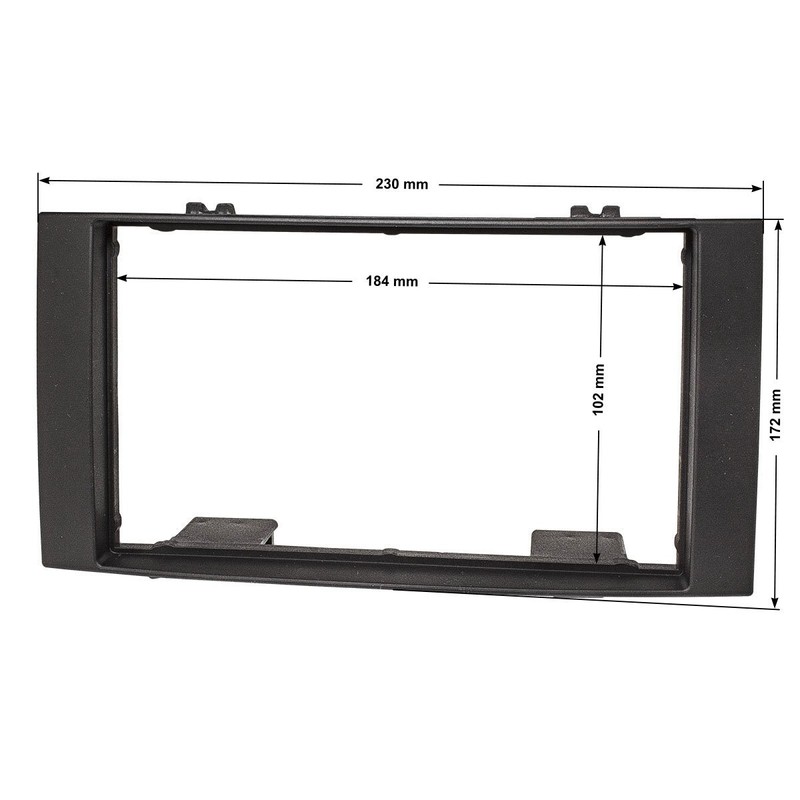 tomzz Audio 2457-032 Radio Faceplate Compatible with VW Touareg (Type