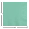 Creative Converting 3-Ply Fresh Mint Lunch Napkin, 6.5" x 6.5",