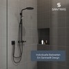 SANTRAS® Premium Shower Hose Matt Black 1.50 m with Flow