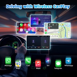 CarPlay Wireless Adapter & Wireless Android Auto, Wandelt Verdrahtete Drahtlos Um, USB C/A Plug and Play, Unterstützt iOS 10+ & Android 11+, für Autos mit Kabelgebundenem CarPaly und Android Auto
