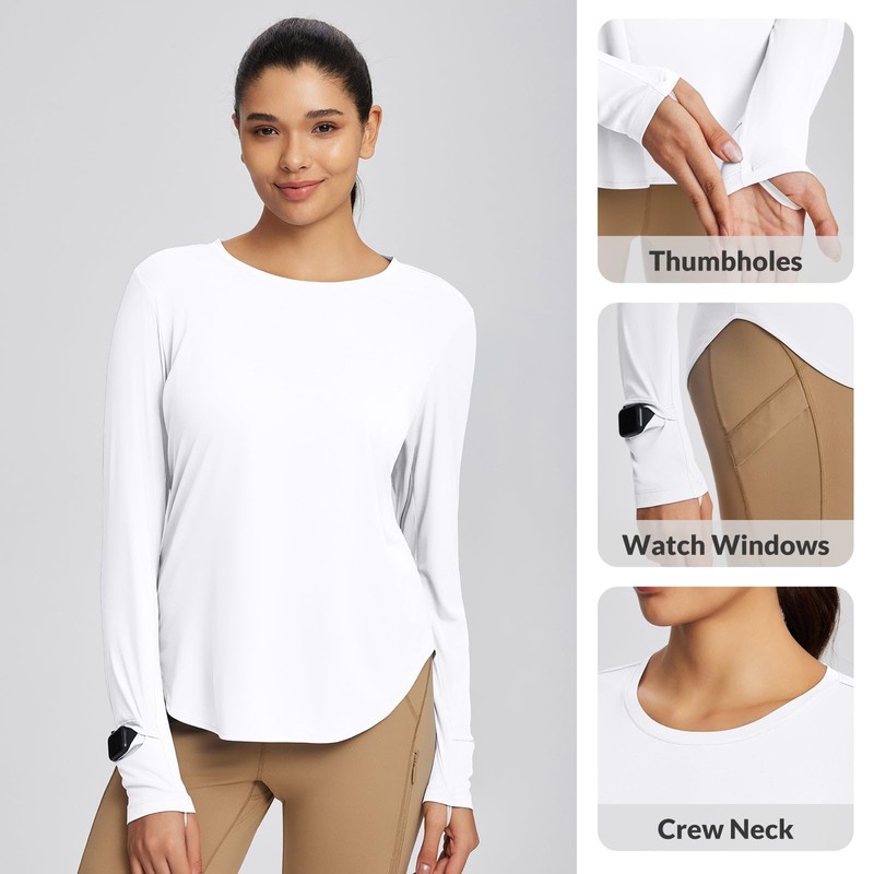 BALEAF Women's UPF 50+ Sun Shirts UV Protection Long Sleeve