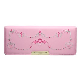 Sonic SK-5067-P Riana Tiara Pencil Case, Double Sided, Flat, Royal Pink