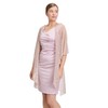 Vera Mont Women's Glitter Cape, Rose / silver, Unit size