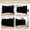 Room Divider 6 Panel Room Dividers/Wheels, Fabric Room Divider Panel