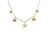 Elli Necklace Shells Starfish Ball Chain Maritime 925 Silver, Sterling