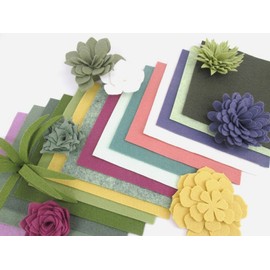 15 Succulent Colors 9x12 inches Merino Wool Blend Felt Sheets Collection - OTR felt
