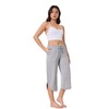 Ryfox Women's Petite Capri Pajama Pants Bamboo Viscose Pj Bottoms