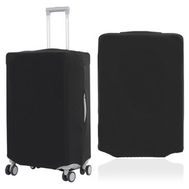 JYNXOR 1 x Suitcase Protective Cover, M, Elastic Suitcase Cover for 22-24 Inches, Washable Suitcase Cover, M Black Suitcase Cover, Travel Suitcase Cover, Protective Cover for Travel Luggage, Trolleys
