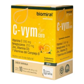 Vym Polvo Efervescente Sobres Vitamina Sabor Naranja