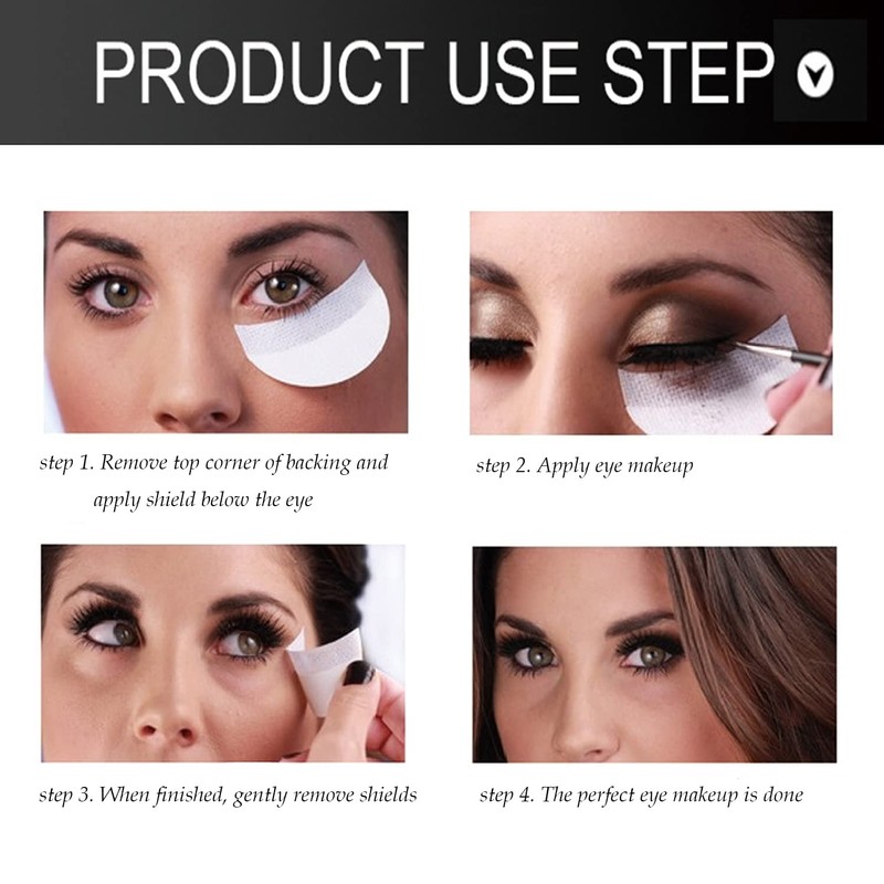 NITAIUN Pack of 150 Eyeshadow Shields, Eyeshadow Protector Pads to